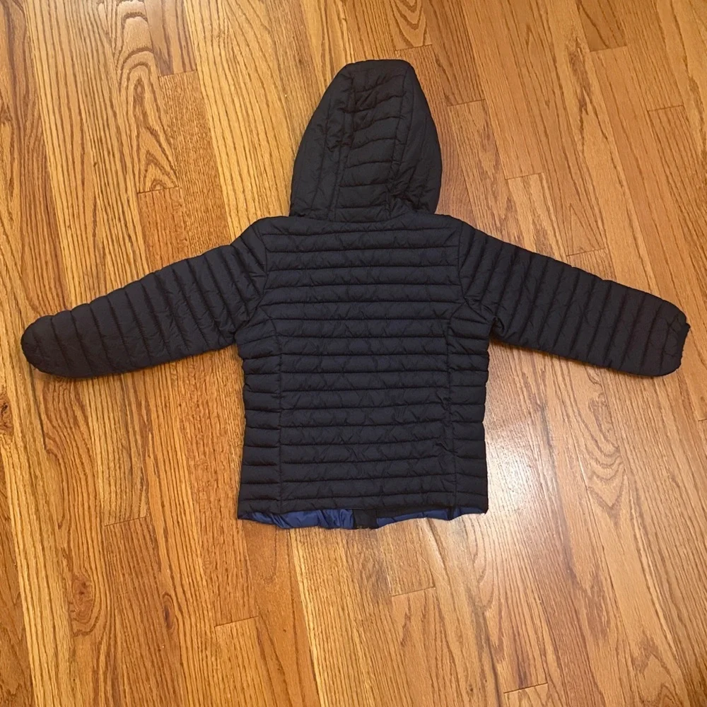 Navy Hooded Puffer Jacket Joules 5Y - Picture 4 of 6